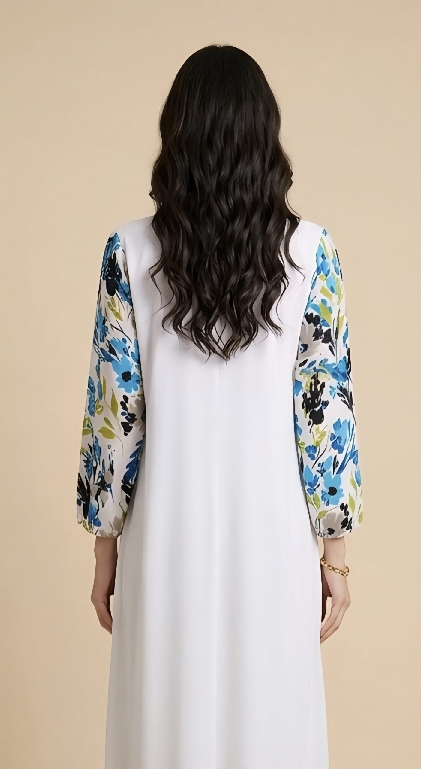 Abaya JA white 01 - Image 3