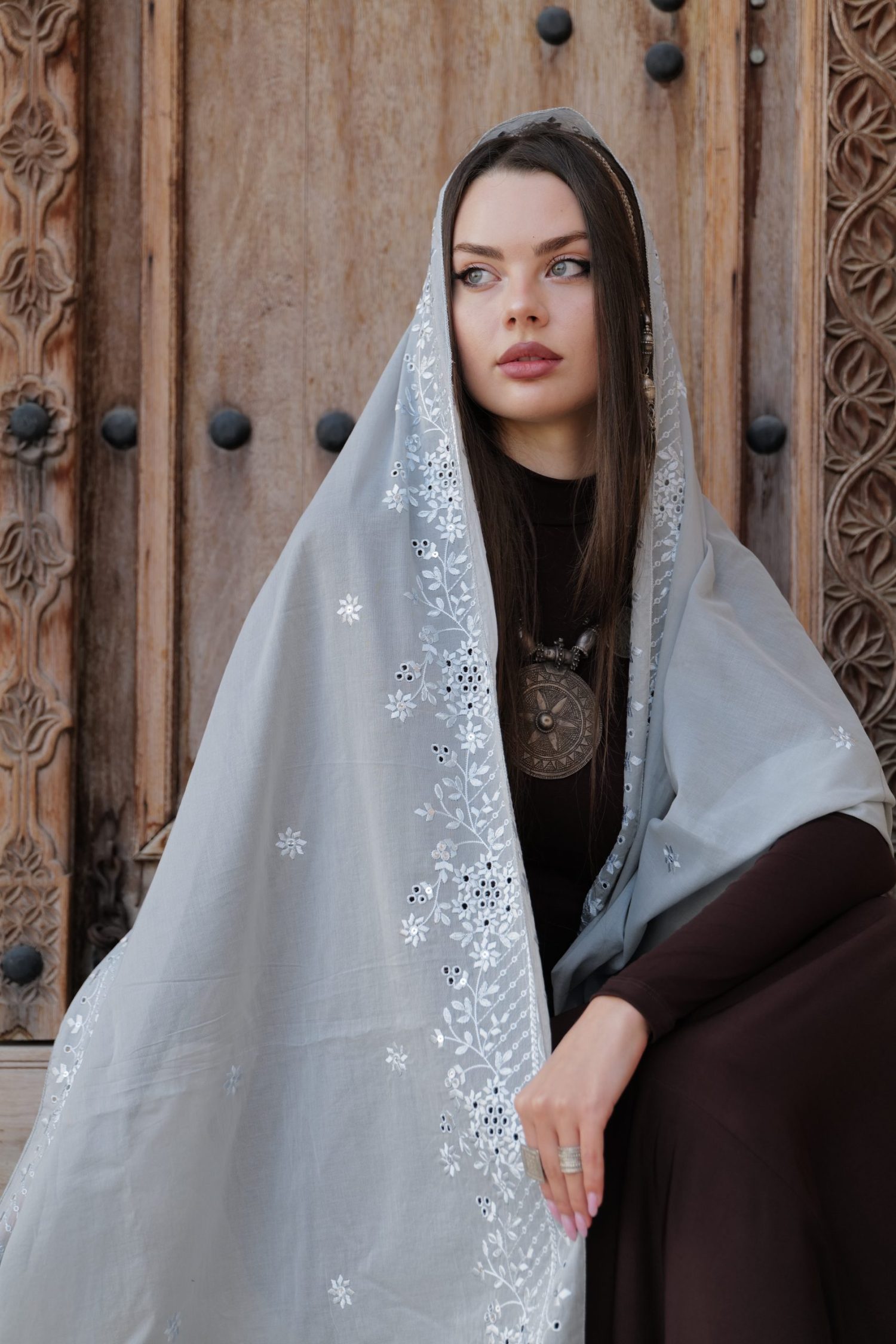 Pearl Mist Premium Hijab Shawl