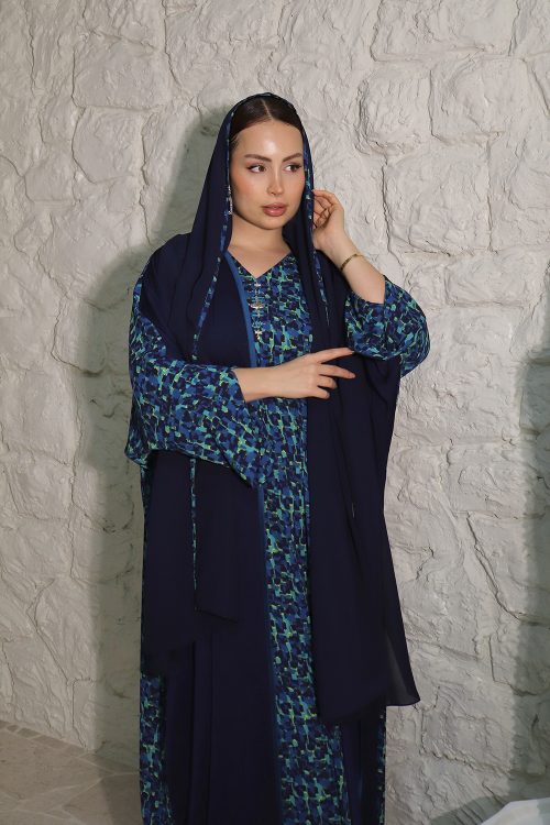 Abaya JA navy blue 02